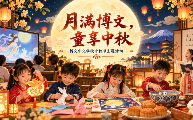 月满博文，童享中秋———日本博文中文学校中秋节主题活动